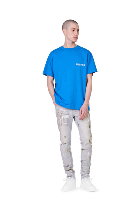 PURPLE BRAND JERSEY ROYAL MONOGRAM S/S Mens Apparel - Mens